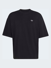 黑色 - adidas Originals 喷绘标志字体 T 恤 - 7的图像6｝