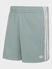 綠色 - adidas Originals Waffle Knit Sprinter Shorts - 圖片 6/6