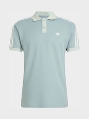 adidas originals Green Waffle Polo Shirt - Image 6 of 6