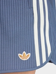 海軍藍 - adidas Originals Waffle Knit Sprinter Shorts - 圖片 5/6