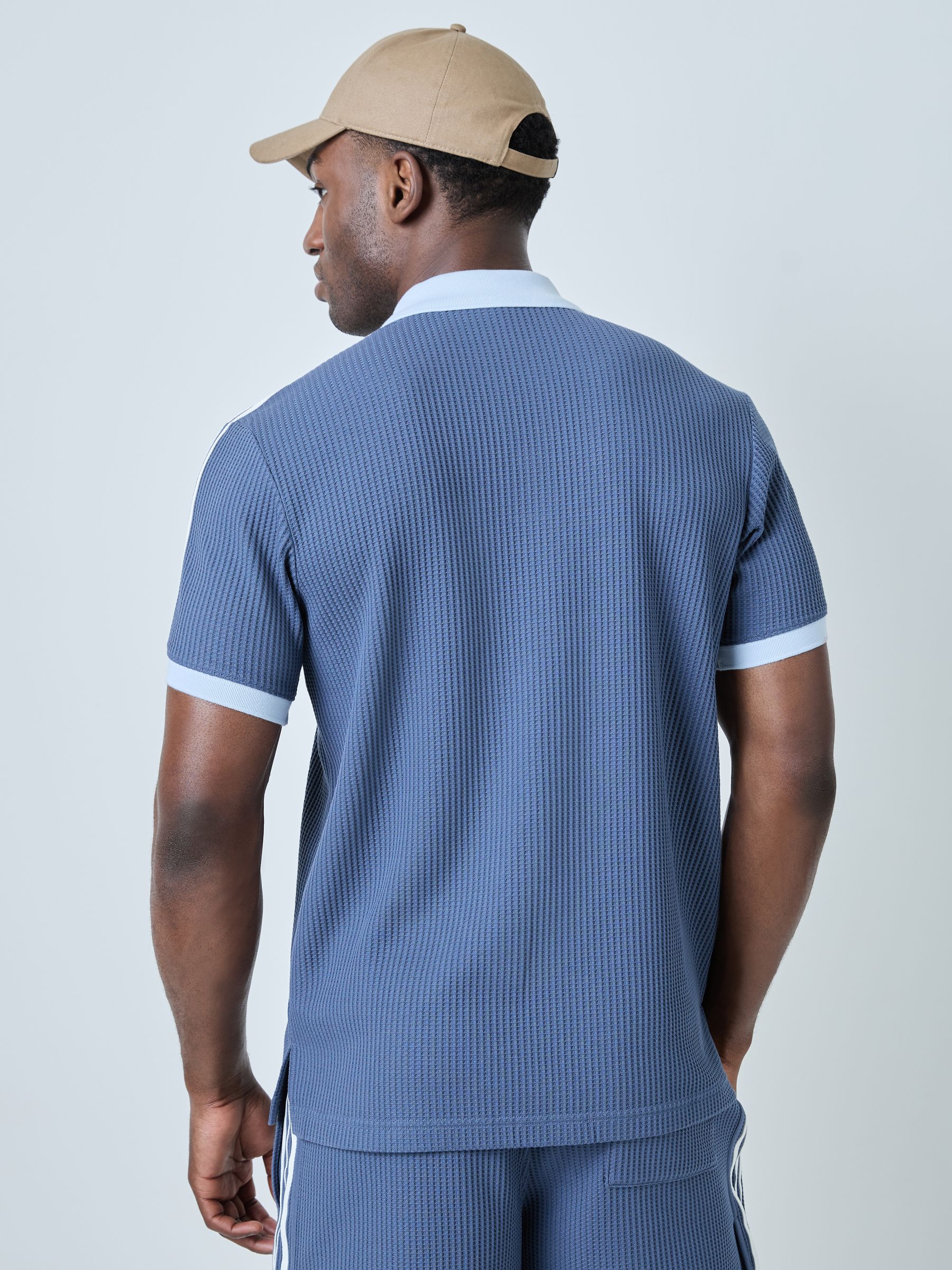 Buy adidas originals Navy Waffle Polo Shirt from Next Romania