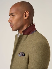 Skopes Green Hexham Tailored Fit Wool Blend Jacket - Image 5 of 7