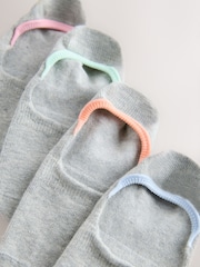 Grey Pastel Tipping Invisible Socks 4 Pack - Image 6 of 7