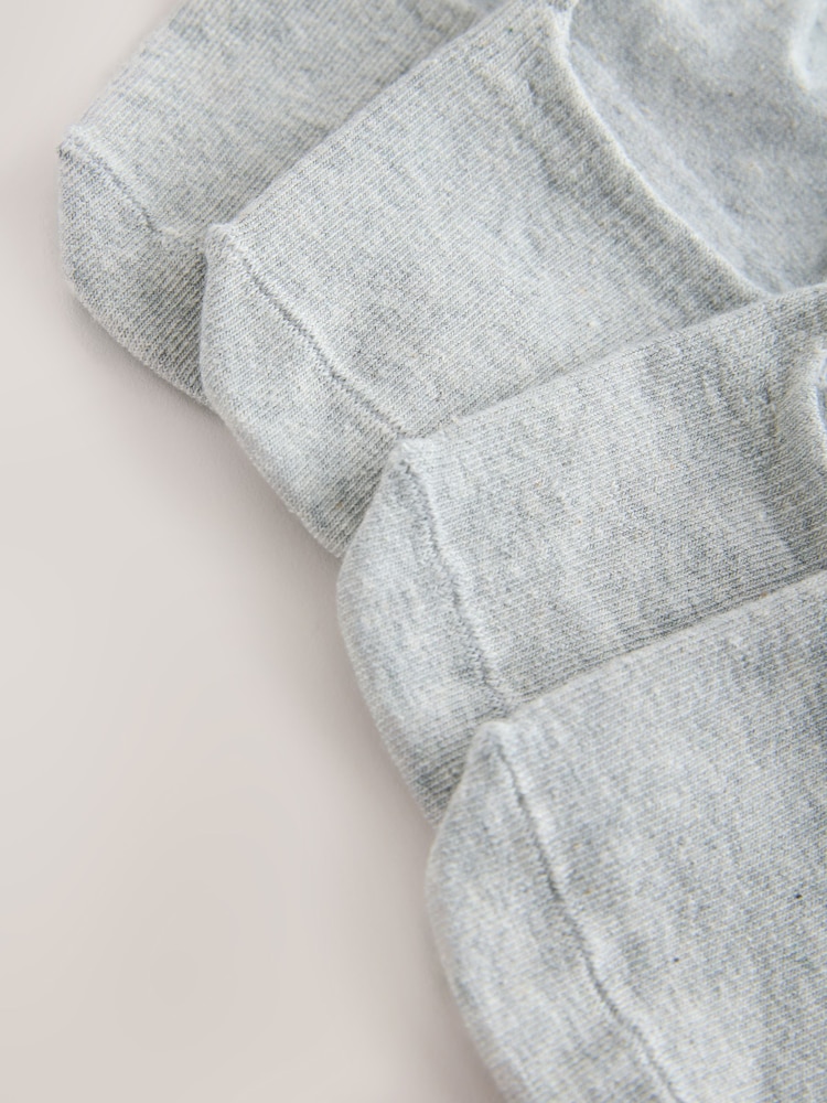 Grey Pastel Tipping Invisible Socks 4 Pack - Image 7 of 7