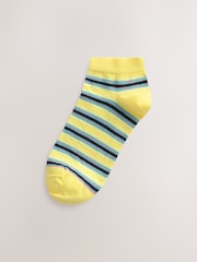 Pink Multi Stripe Trainer Sock 4 Pack - Image 5 of 7