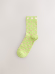 Bright Spring Pattern Ankle Socks 4 Pack - Image 2 of 7