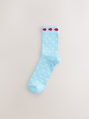 Bright Spring Pattern Ankle Socks 4 Pack - Image 5 of 7