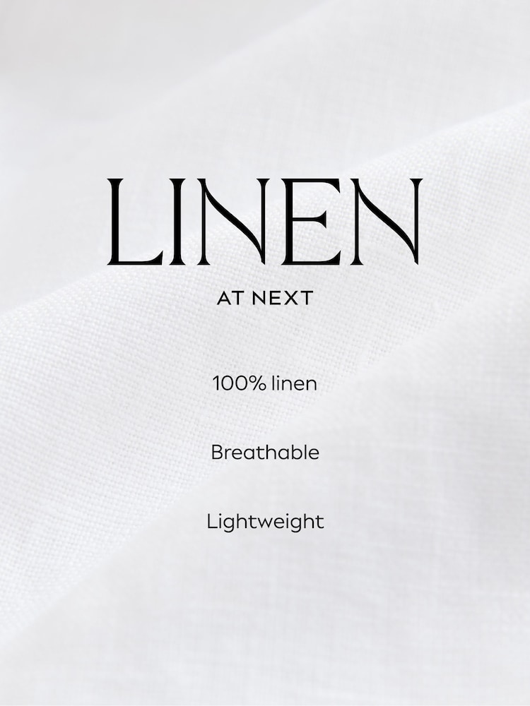 Pale Pink N. Premium 100% Linen Wrap Top - Image 4 of 4
