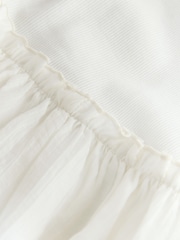 Blanc - Robe en jersey à bretelles et taille basse - Image 2 de 3