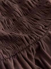 Schokoladenbraun - Jersey Ballon Leg Jumpsuit - Bild 2 von 3