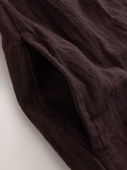 Chocolate Brown Double Cloth Romper - Image 7 of 8
