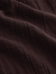 Chocolate Brown Double Cloth Romper - Image 8 of 8