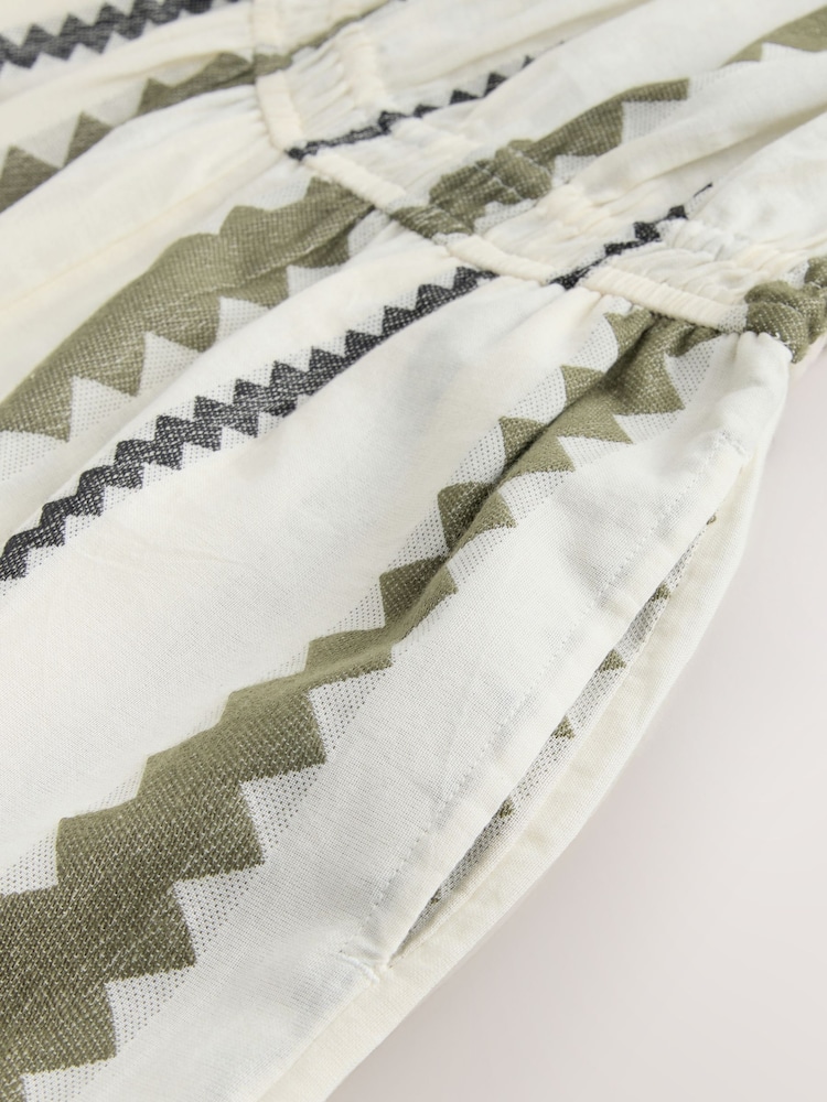 Black/Cream Off Shoulder Wide Leg Jumpsuit - Image 2 of 3