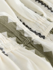 Black/Cream Off Shoulder Wide Leg Jumpsuit - Image 3 of 3