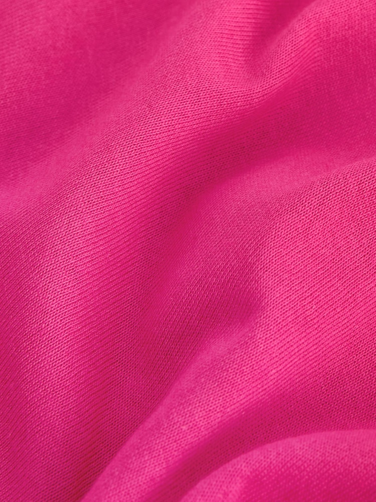 Pink Tie Waist Mini T-Shirt Dress - Image 7 of 7