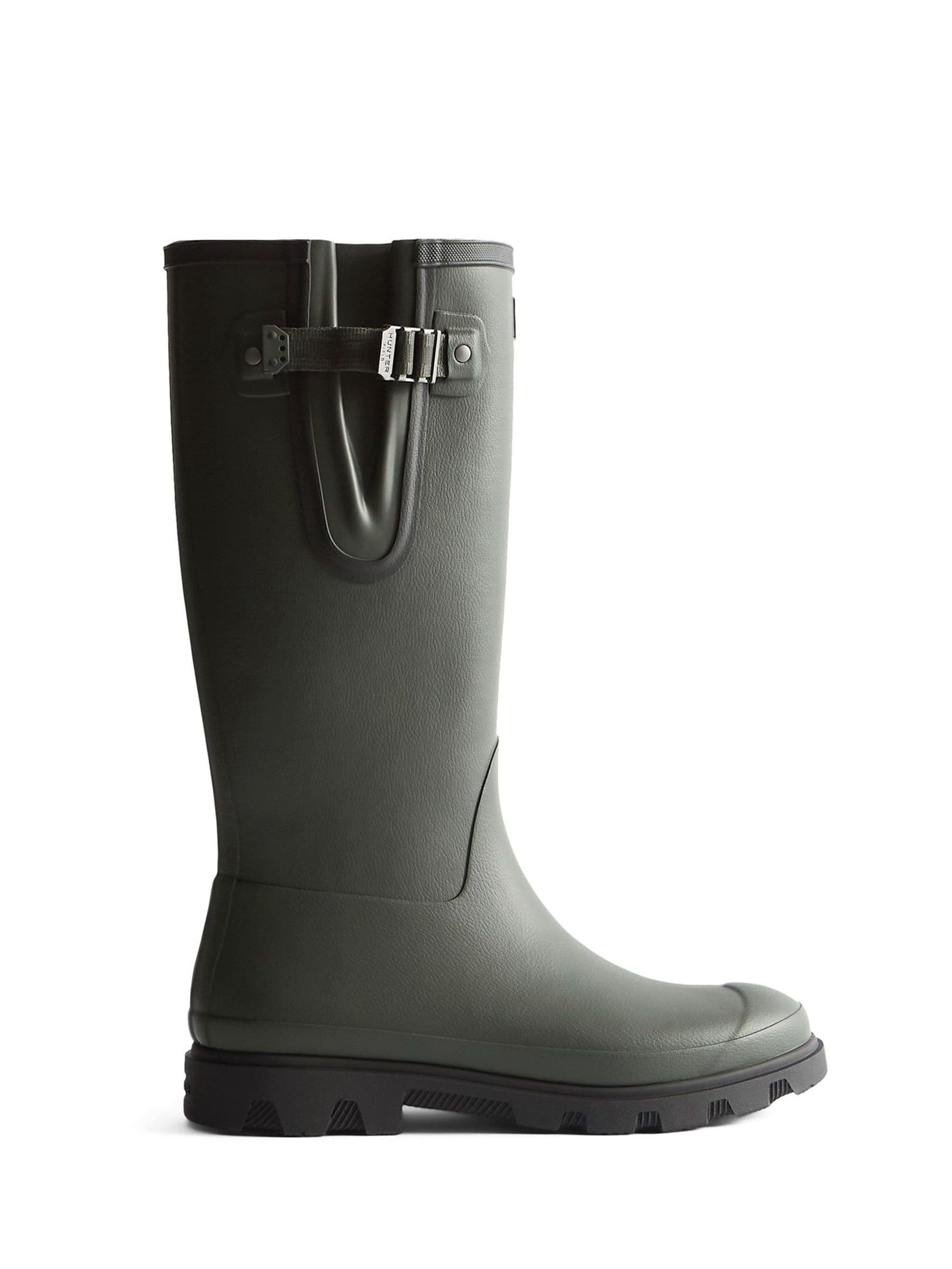 Hunter Unisex Dark/Black Downpour Adjustable Boot - Olive/ - Olive/ - Uk12 Eu46 - Image 3