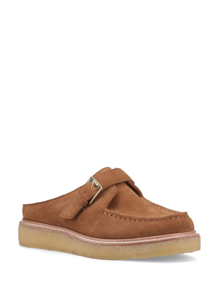 Sperry Captain Oxford  Brown Mules - Image 2 of 4