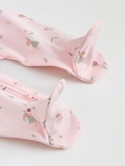 Pink Baby Sleepsuits 3 Pack - Image 11 of 13