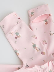 Pink Baby Sleepsuits 3 Pack - Image 12 of 13