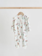 Pink Baby Sleepsuits 3 Pack - Image 3 of 13