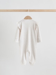 Pink Baby Sleepsuits 3 Pack - Image 6 of 13