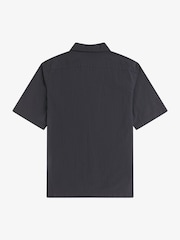 Fred Perry Grey Seersucker Revere Collar Shirt - Image 2 of 2