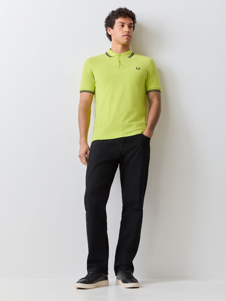 Fred Perry Green Tipped Polo Shirt - Image 2 of 5