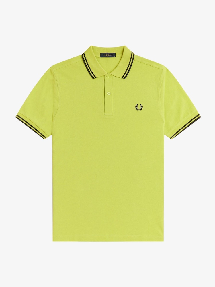 Fred Perry Green Tipped Polo Shirt - Image 5 of 5