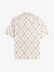 Fred Perry Cream Argyle Shirt - Image 5 of 5