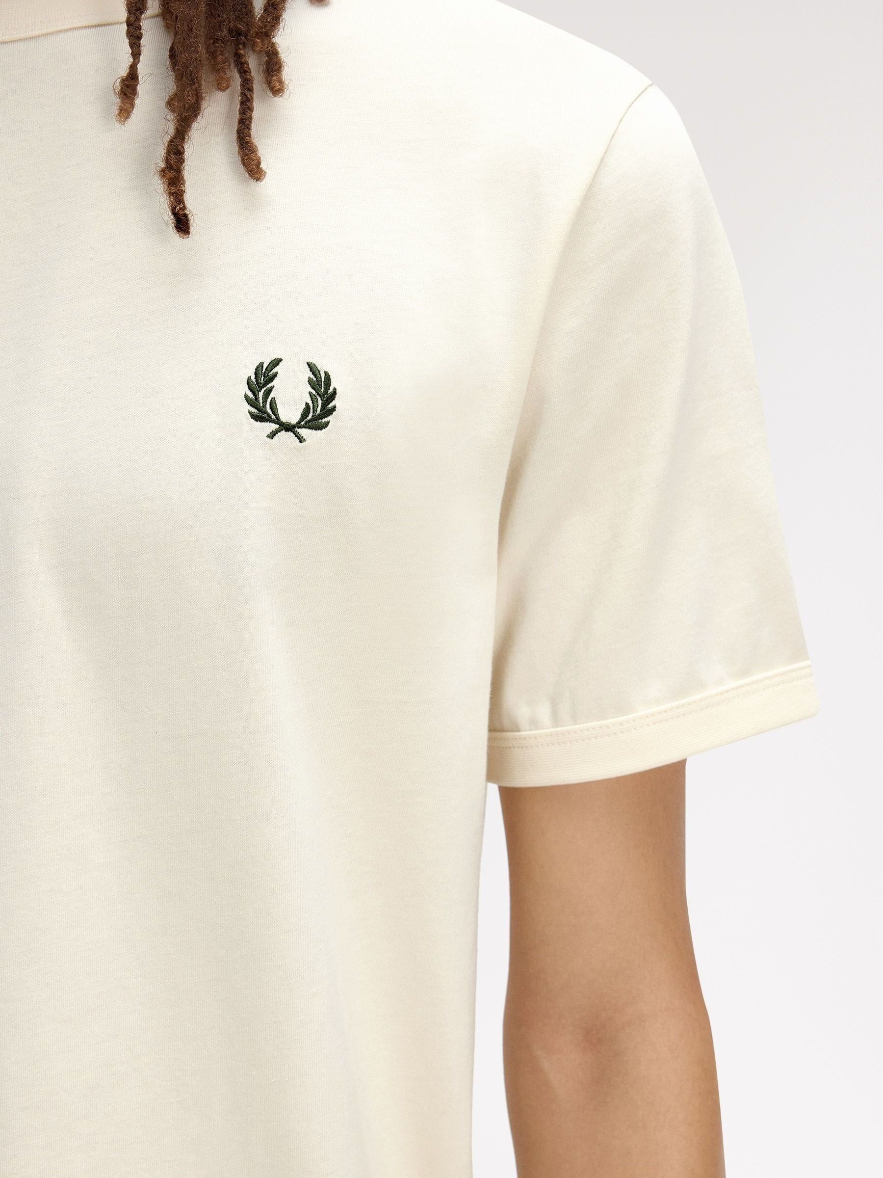 Buy Fred Perry Cream T-Shirt from Next Netherlands