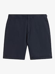 Fred Perry Blue Twill Shorts - Image 4 of 5