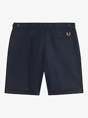 Fred Perry Blue Twill Shorts - Image 5 of 5