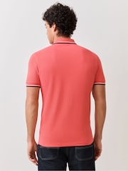 Fred Perry Pink Tipped Polo Shirt - Image 3 of 5