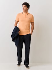 Fred Perry Orange Tipped Polo Shirt - Image 2 of 5