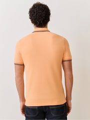 Fred Perry Orange Tipped Polo Shirt - Image 3 of 5