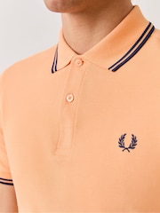 Fred Perry Orange Tipped Polo Shirt - Image 4 of 5
