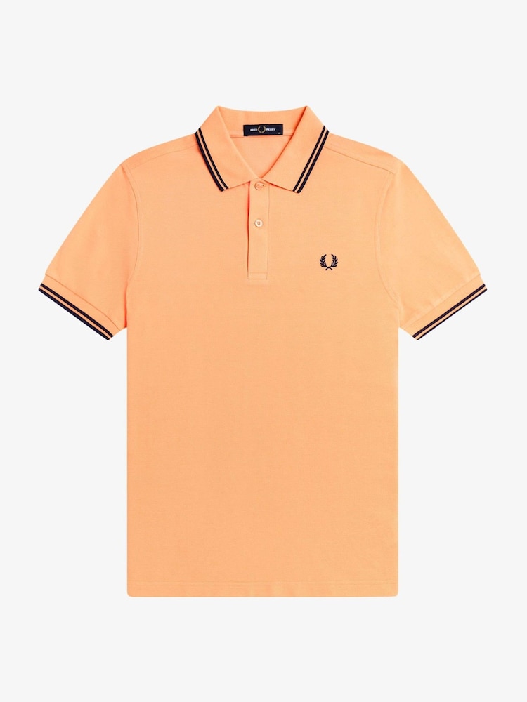 Fred Perry Orange Tipped Polo Shirt - Image 5 of 5