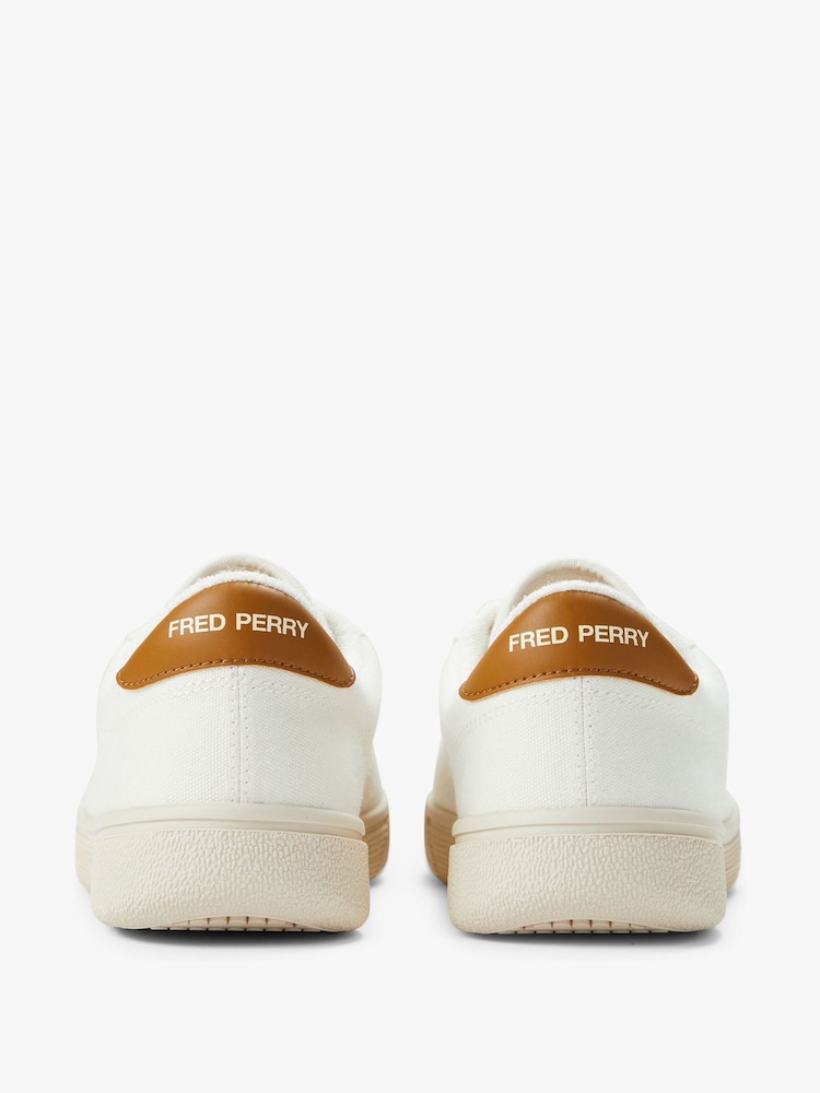 Fred Perry Cream Tennis Shoes Poly Canvas - Image 5 of 5