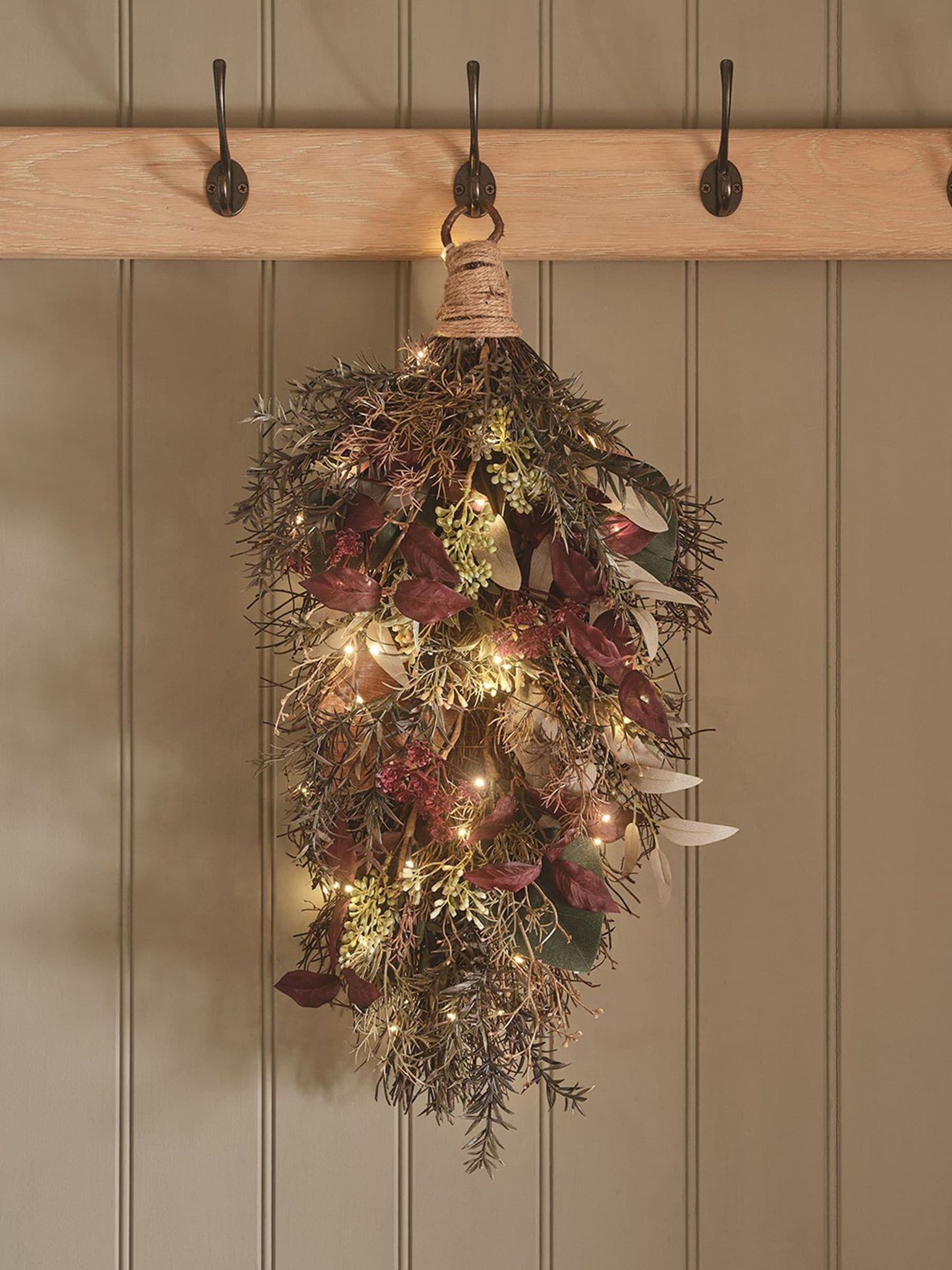 Lights4Fun Pre Lit Autumn Winter Bough - Image 3