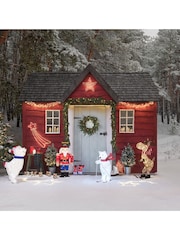 Lights4fun 86cm Skiing Moose Outdoor Christmas Figure Light - Image 4 of 4