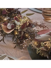 Lights4fun 2m Pre Lit Autumn Winter Garland - Image 6 of 6