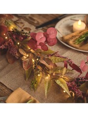 Lights4fun 1.5m Pre Lit Autumn Winter Full Garland - Image 6 of 6