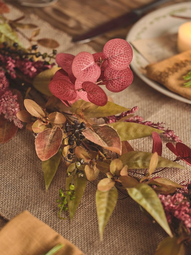 Lights4fun 1.5m Pre Lit Autumn Winter Full Garland - Image 8 of 8 Lights4fun 1.5m Pre Lit Autumn Winter Full Garland - Image 8 of 8