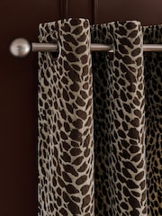 Collection Luxe Heavyweight Velvet Animal Eyelet Lined Curtains - Larawan 1 ng 5