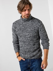 Joe Browns Grey Winter Classic Roll Neck Jumper - Image 1 of 6