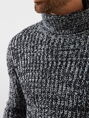Joe Browns Grey Winter Classic Roll Neck Jumper - Image 2 of 6