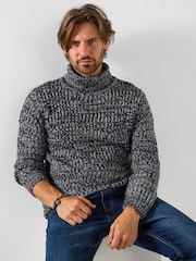 Joe Browns Grey Winter Classic Roll Neck Jumper - Image 5 of 6