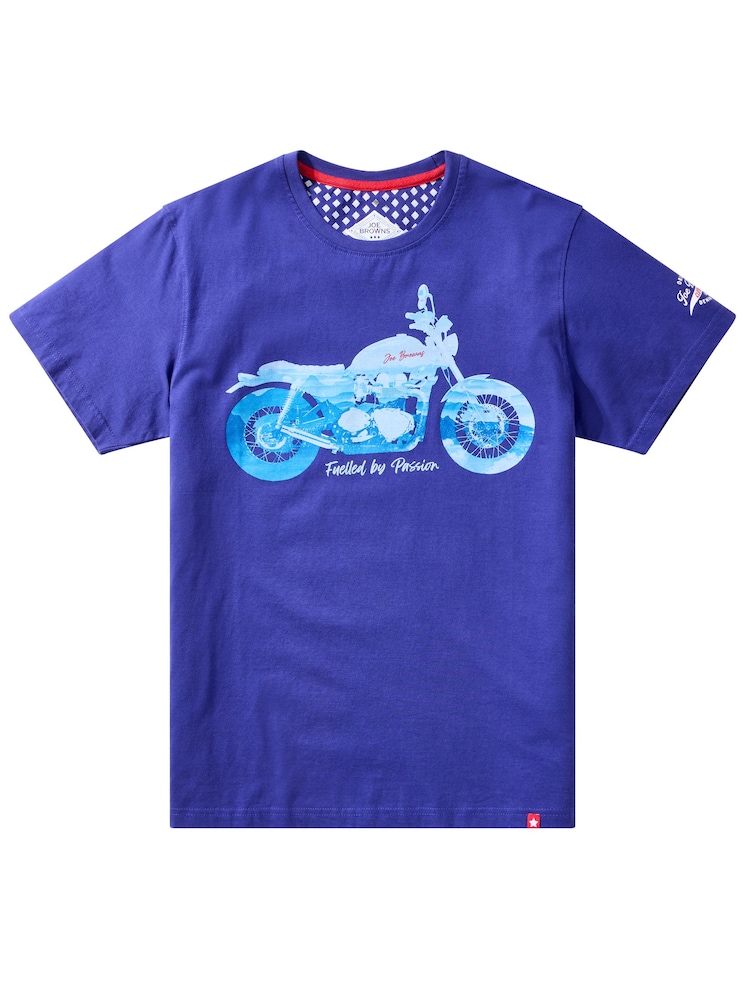 Joe Browns Blue Scenic Ride Cotton T-Shirt - Image 5 of 5 Joe Browns Blue Scenic Ride Cotton T-Shirt - Image 5 of 5