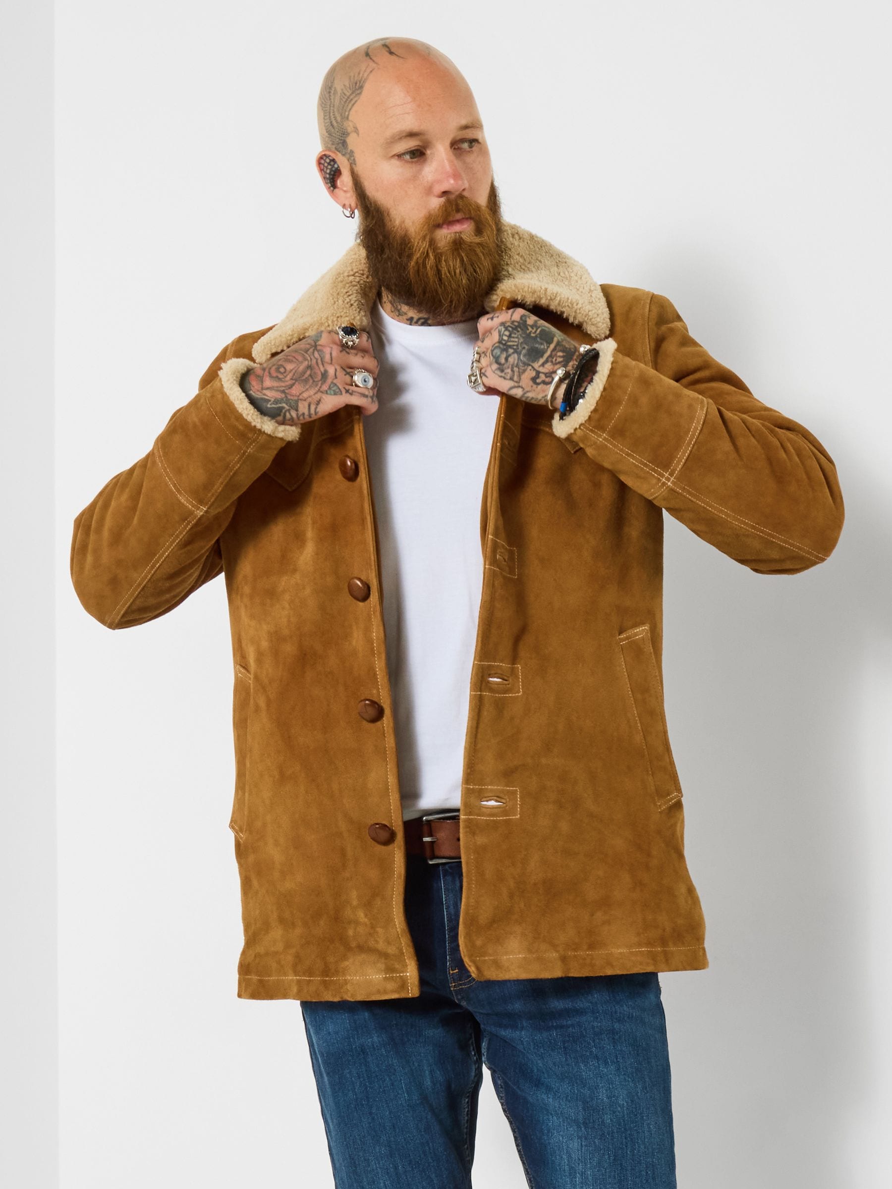 Buy Joe Browns Brown Luxurious Suede Shearling Coat from Next Ireland