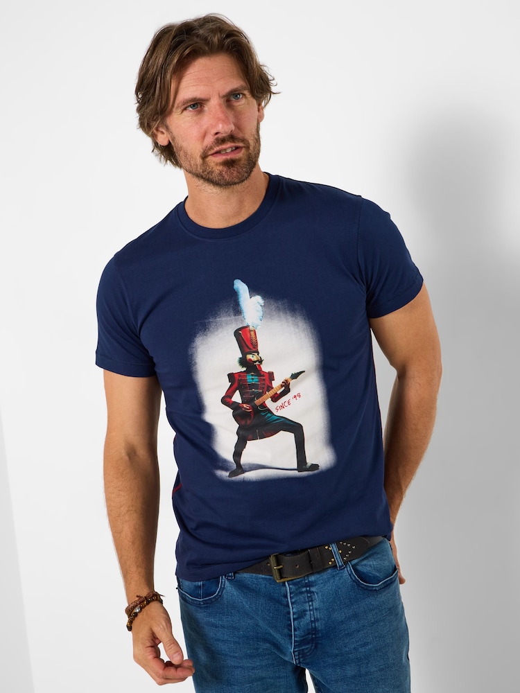 Joe Browns Nutcracker Holiday Crew Neck T-Shirt - Imagen 1 de 5